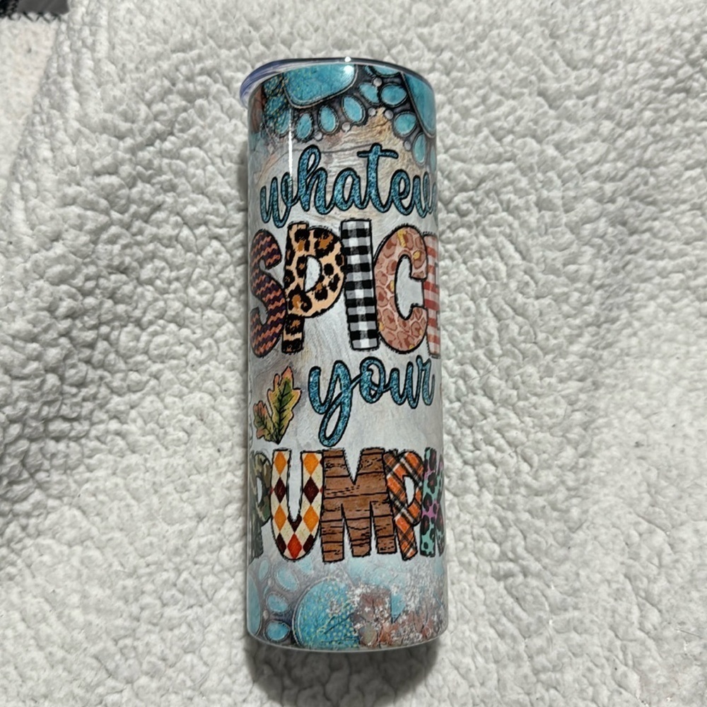 Pumpkin Spice 20 OZ Skinny Tumbler